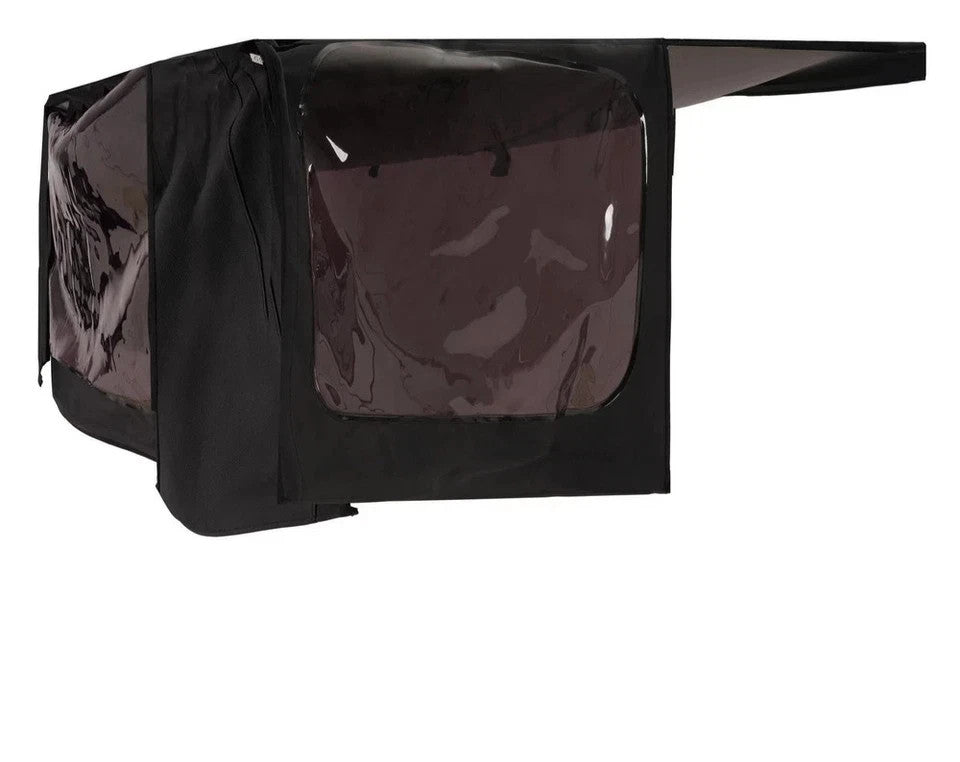 Black Soft Top Kit W/Tinted Windows & Steel Bracket For Jeep Wrangler YJ 87-95