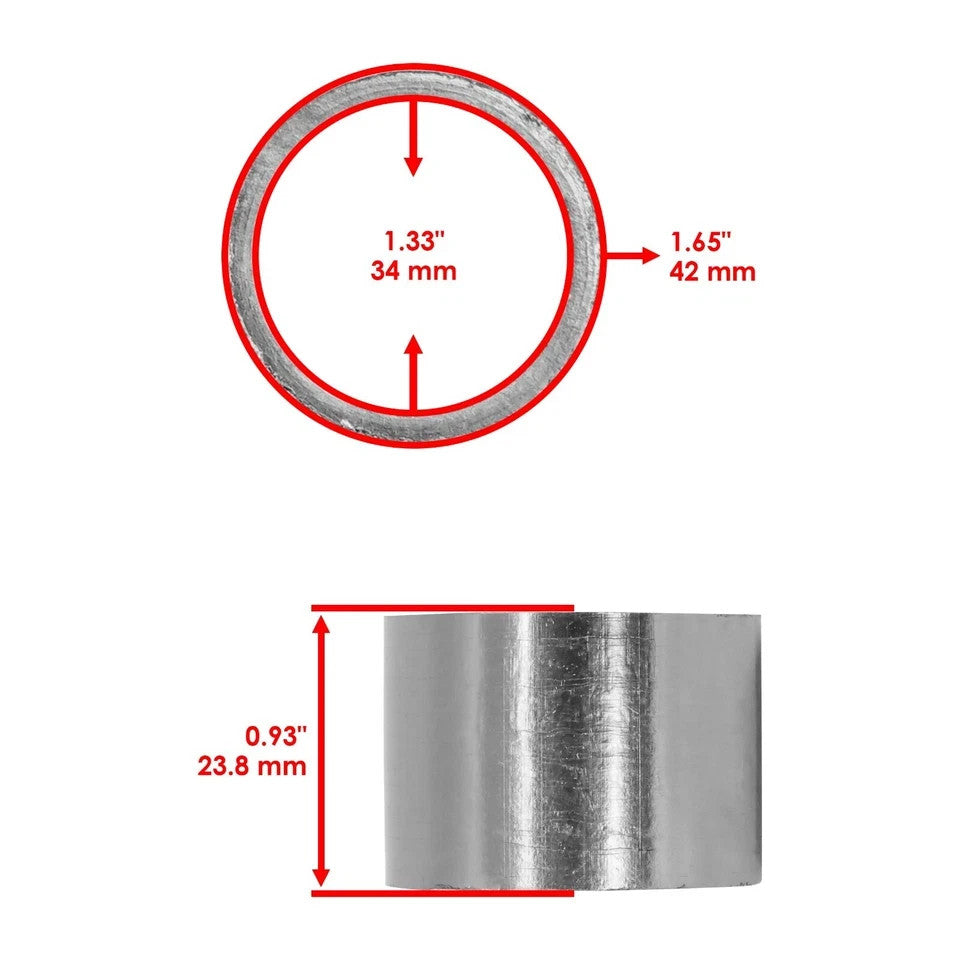 Exhaust Muffler Silencer Pipe Gasket for Yamaha XT500 1977-1981 / XT250 1984