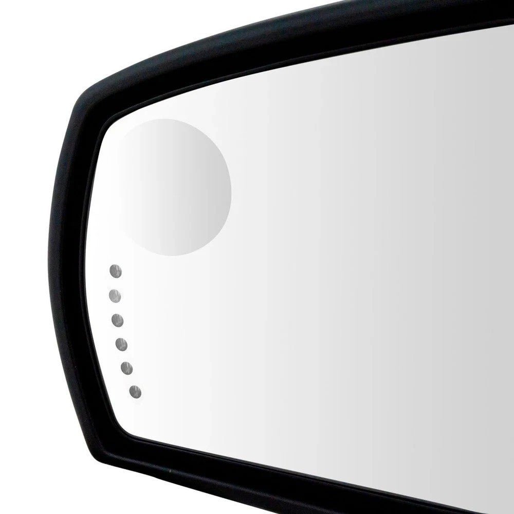 Mirror Power Fold Heated Memory Signal Puddle Smooth Black Left LH for GM Pickup