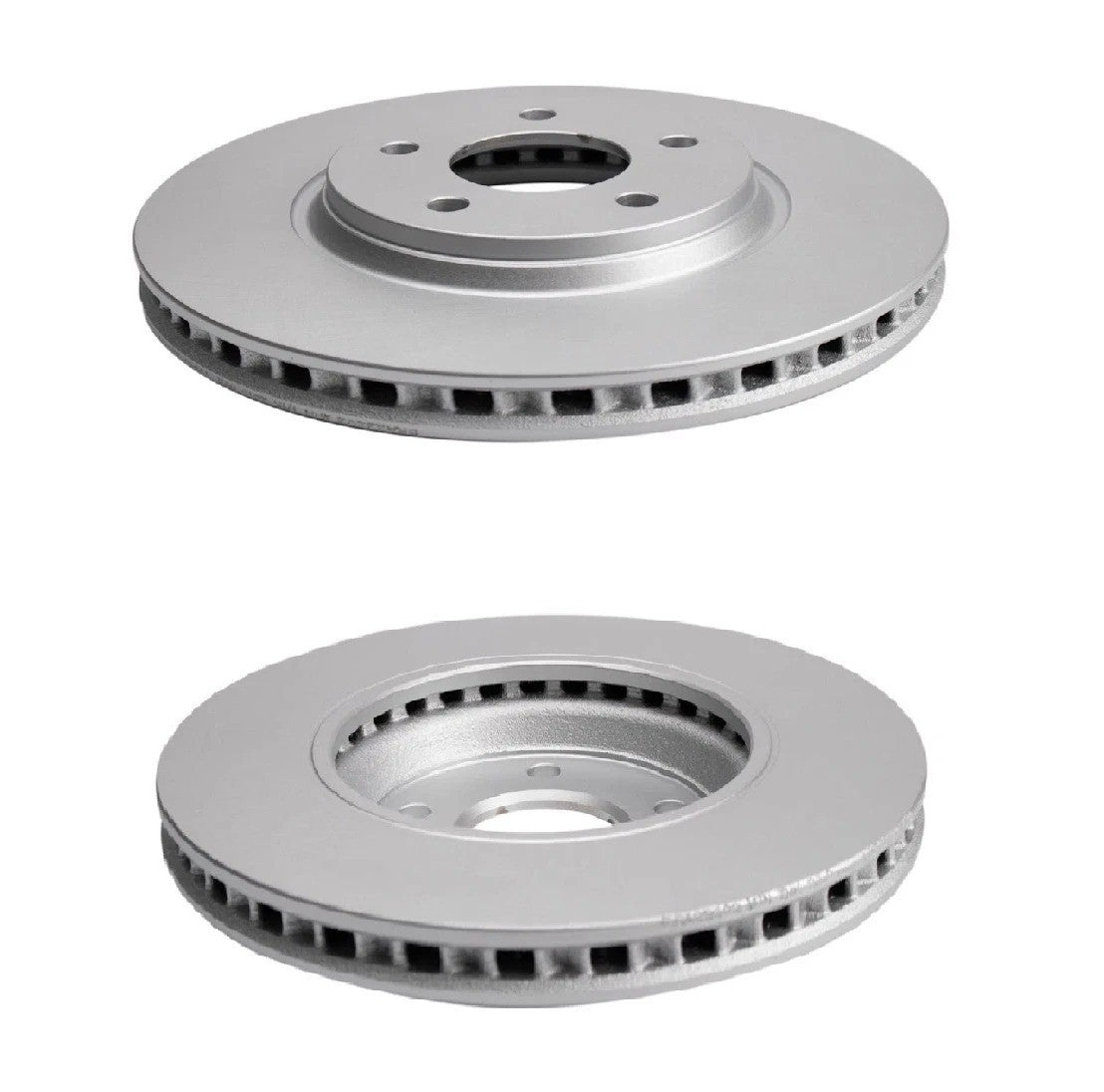 Front Brake Pad & Coated Rotor Kit Premium Semi-Metallic for Chevy Pontiac