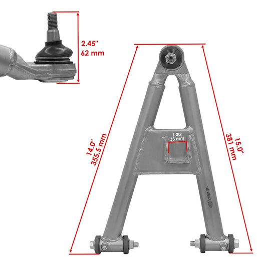 Front Upper and Lower A-Arm Set for Yamaha Banshee 350 YFZ350 1991-2003