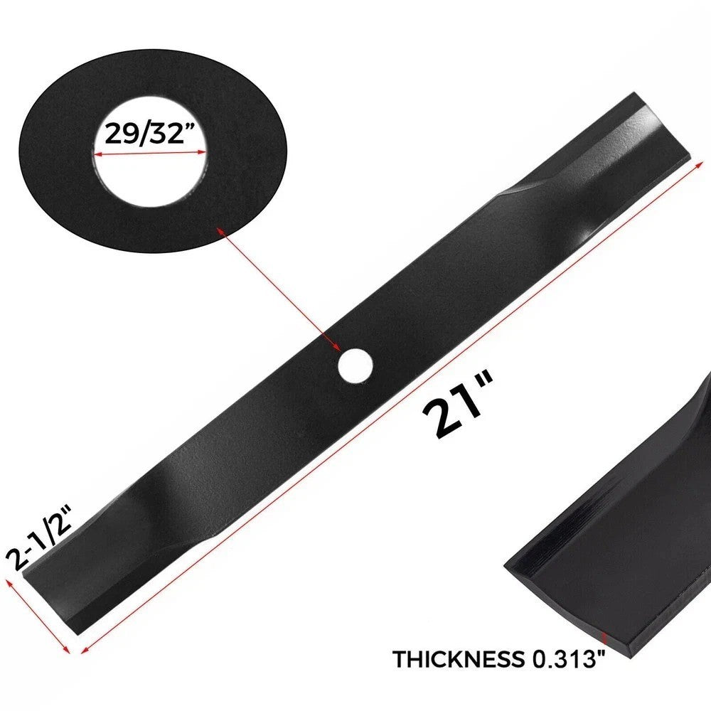 3 Blades For John Deere #M128485 #M131958 #M144196 #M163983 #TCU15881 60" Cut