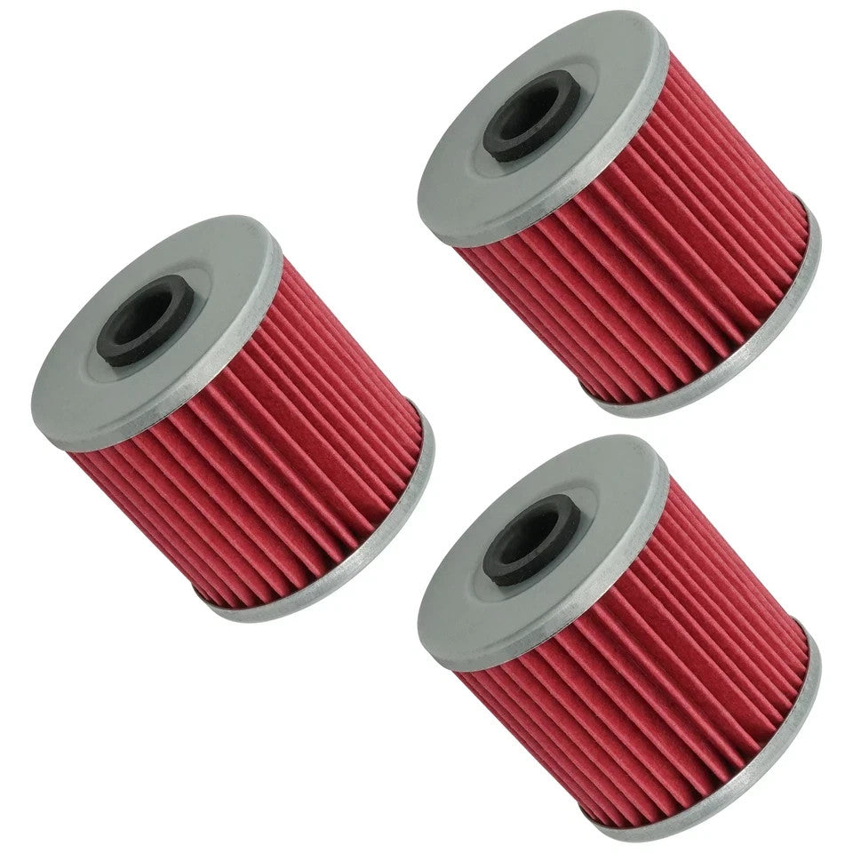 3 Pack Oil Filter for Kawasaki KLR650 KLR-650 KLR 650 1987-2018 16099-004