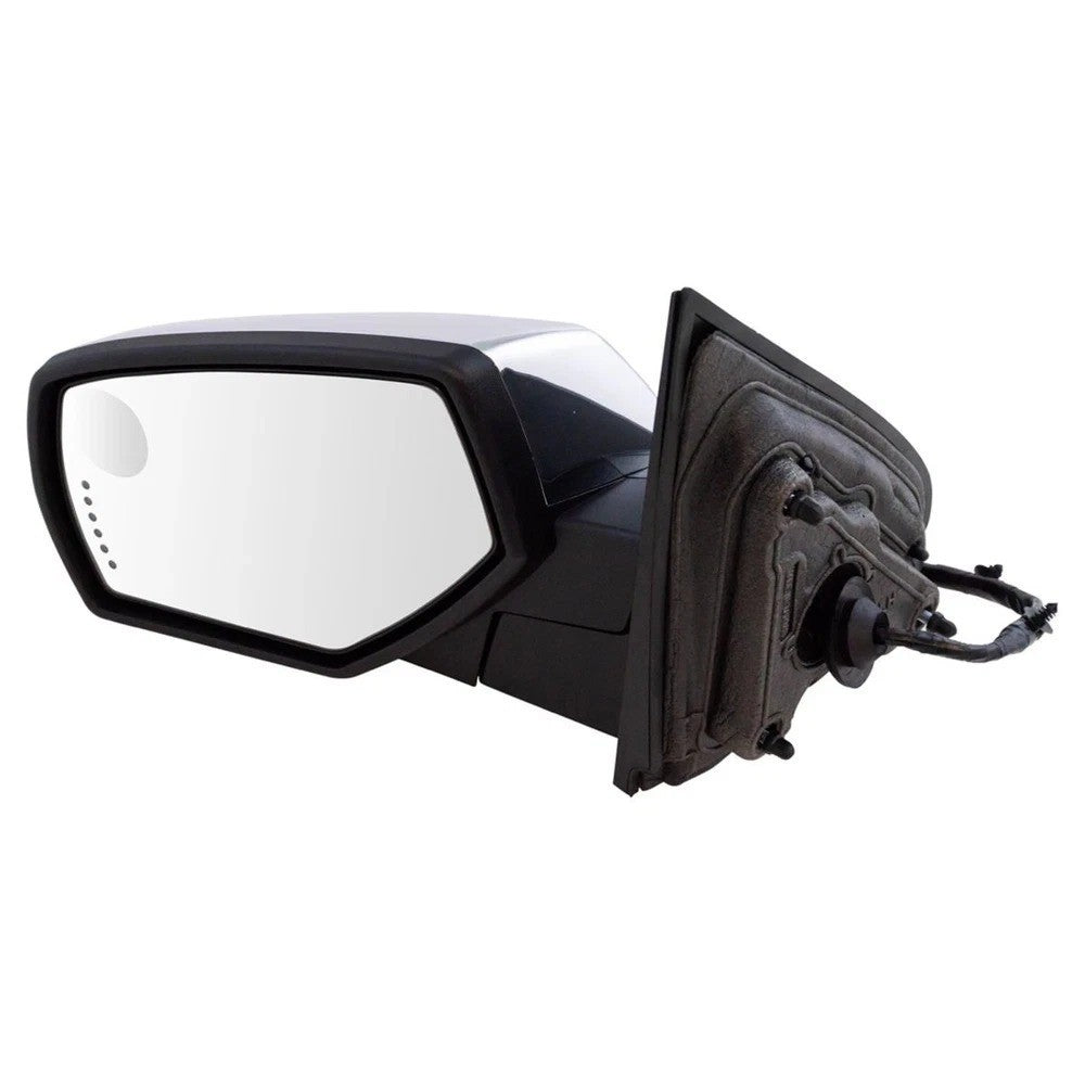 Mirror Power Folding Heated Memory Signal Puddle Chrome Left LH for GM Pickup