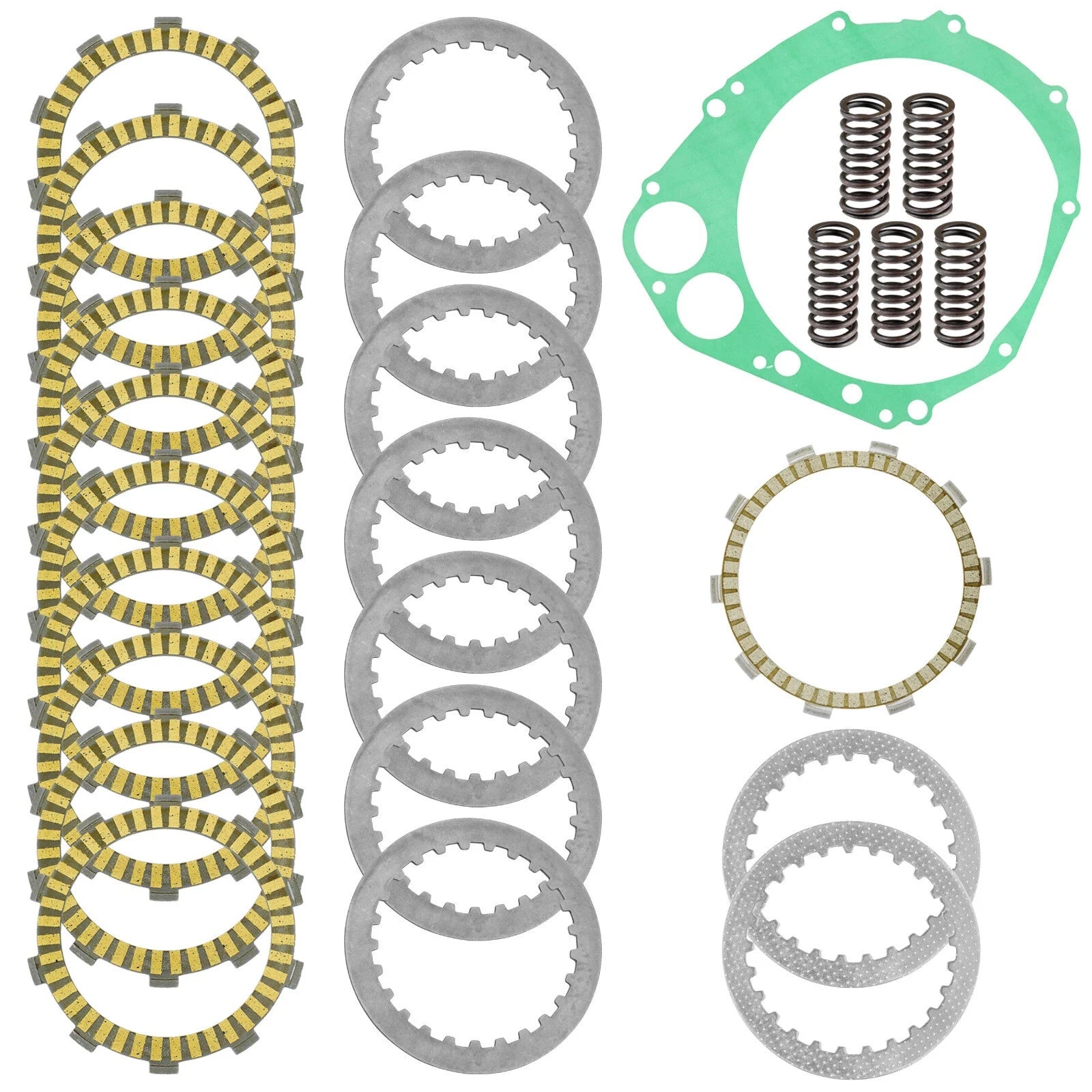 Clutch Friction Plates Gasket Springs Kit for Suzuki GSXR750 GSX-R750 2000-2003