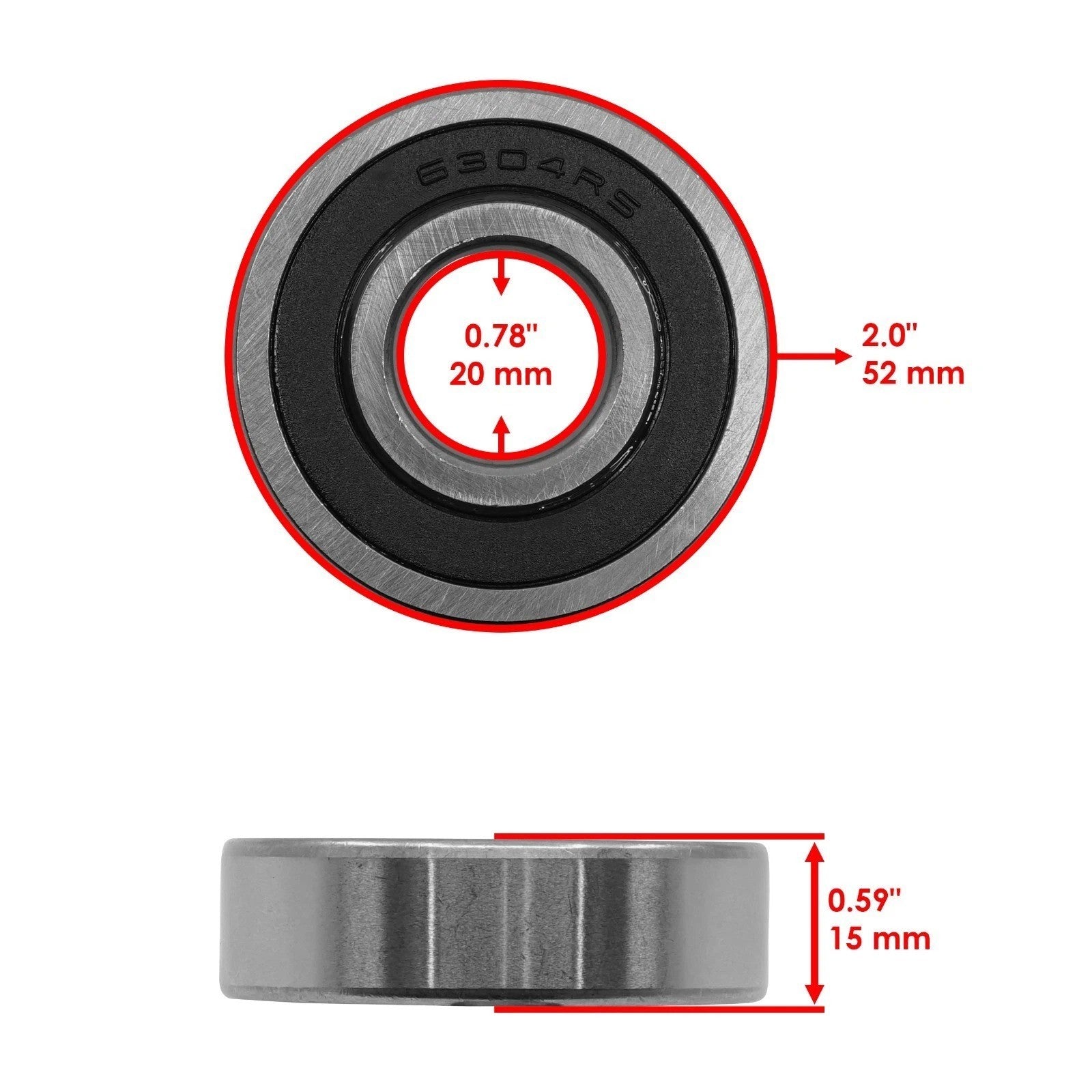 Rear Wheel Ball Bearings Seals Kit for Honda VTX1300 2003-2009
