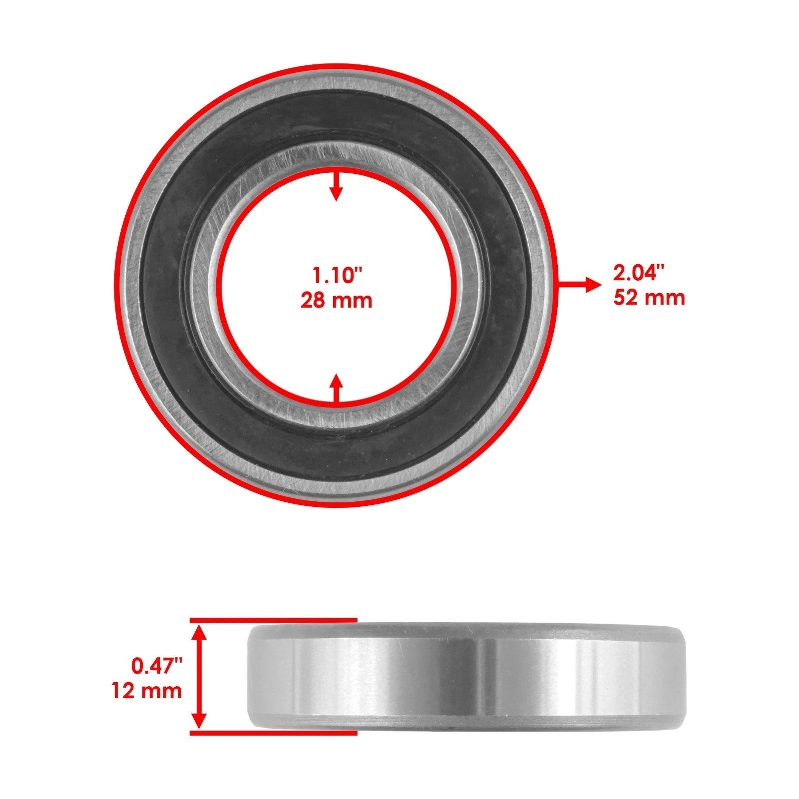 Rear Wheel Ball Bearings Seals Kit for Yamaha FZ1 FZS1000 2001-2005
