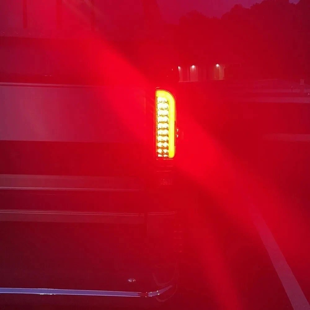 LED Left & Right Brake Tail Lights Lamps Smoked For 90-97 Ford F150 F250 F350