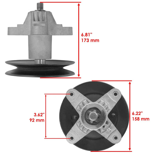 Deck Spindle w/ Pulley Blade Belt for Cub Cadet LT1040 LT1042 LT-942 42"