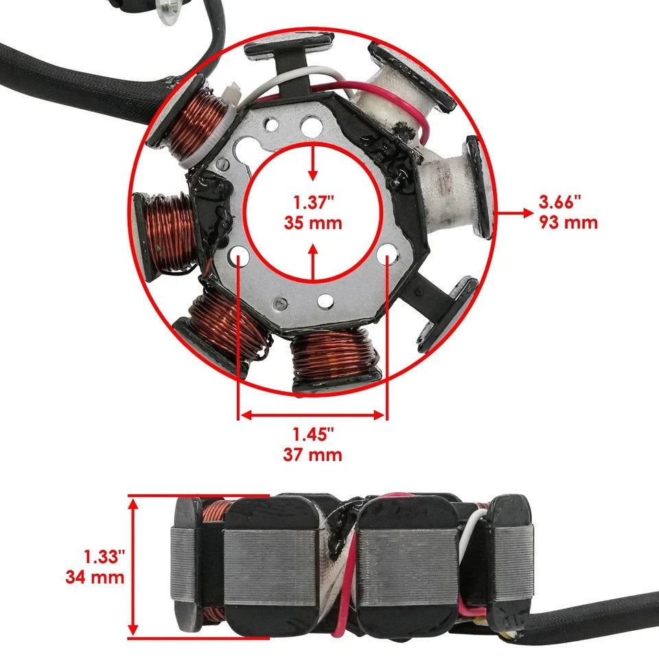 Stator & Gasket for Kawasaki KLX300R KLX-300R 1997 1998 1999 2000 2001 2002-2007