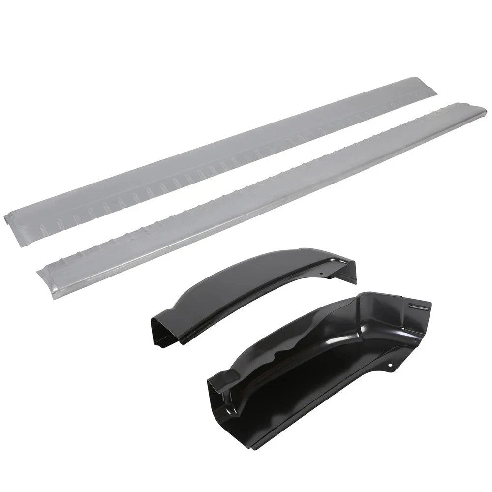 For Silverado Sierra 1500 Extended Cab 1999-2007 Rocker Panels Cab Corners 6Pcs