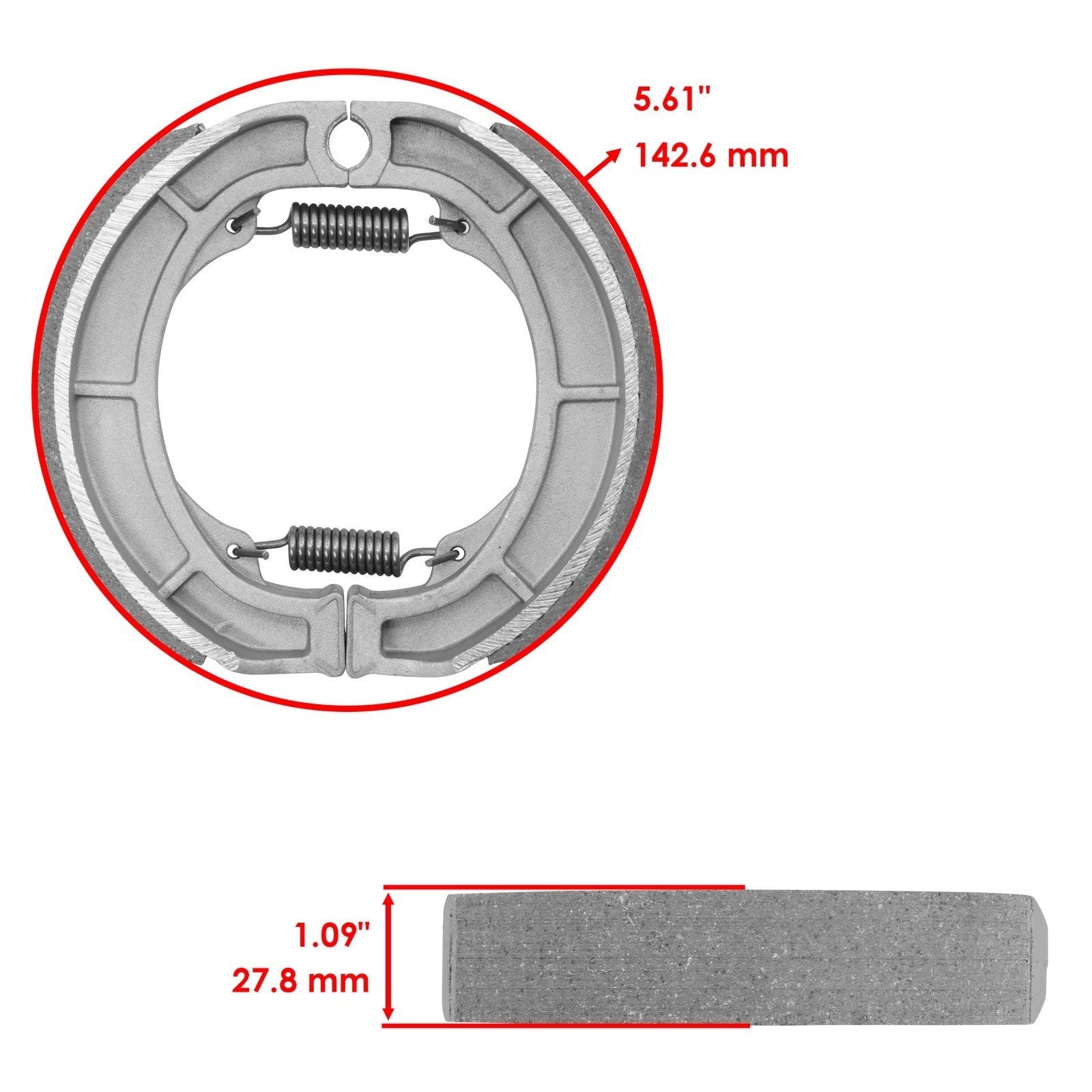 Rear Brake Shoes for Suzuki LT125 Quadrunner 125 1984 1985 1986 1987