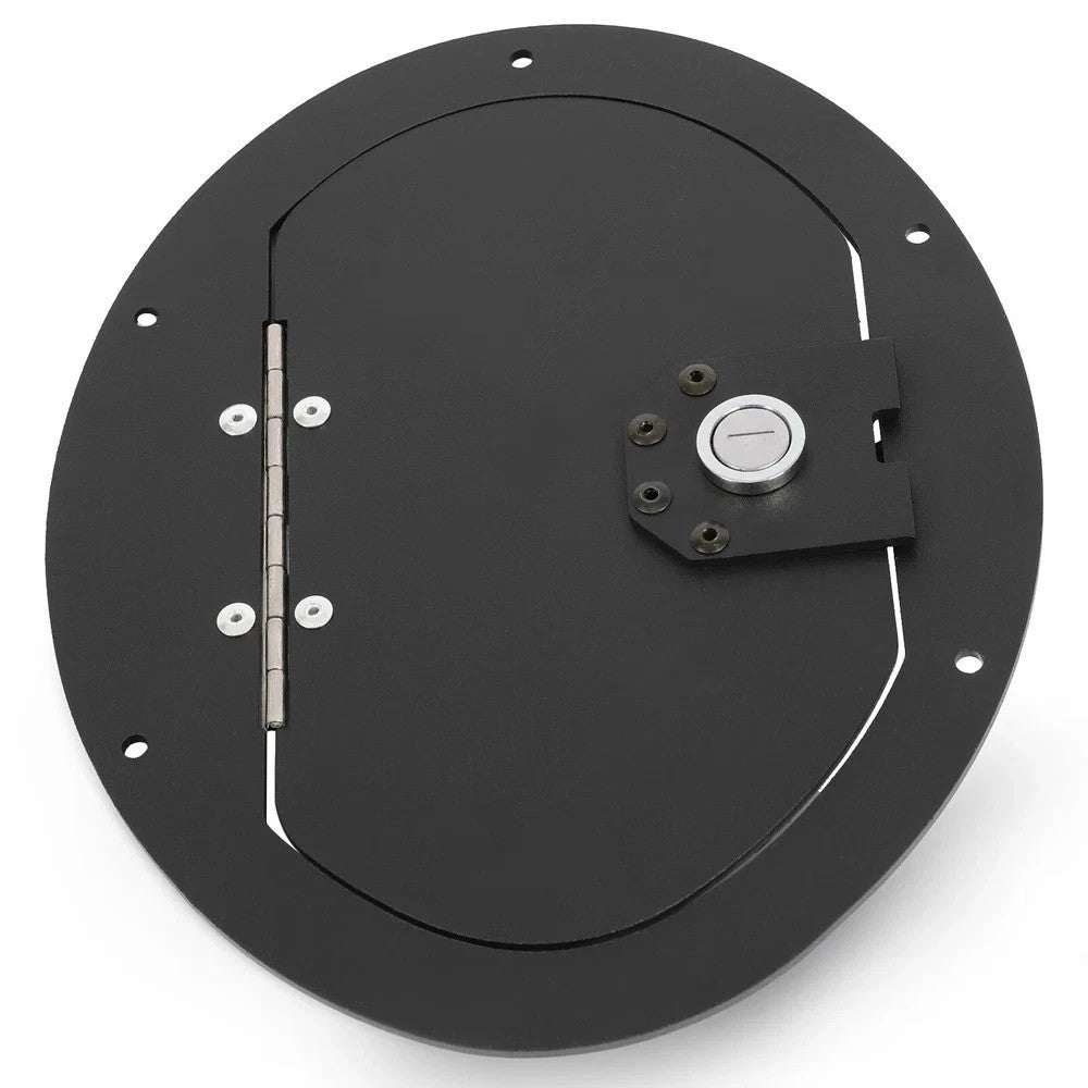 HECASA Black Powder Coated Locking Fuel Door Fit HMMWV Any Model & Hummer H1