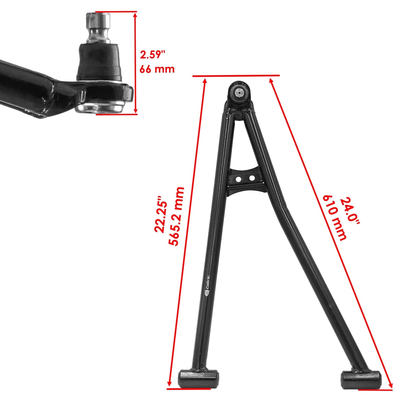 Front Control Arm & Bushing Kit For Polaris RZR S 1000 17-24/S4 1000 19-21 Lower