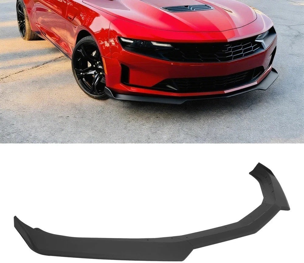 Matte Black Front Bumper Lip Splitter For 2016-2024 CHEVY CAMARO LT LS RS SS