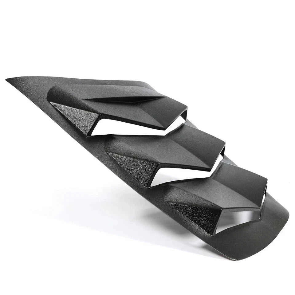 HECASA Rear Window Louver Sun Shade Cover For 14-19 Corvette C7 Coupe ABS Black