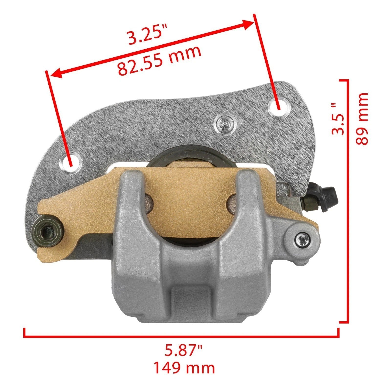 Rear Brake Caliper w/ Disc fits Yamaha Grizzly 700 YFM700F YFM700G 4X4 2012-2026