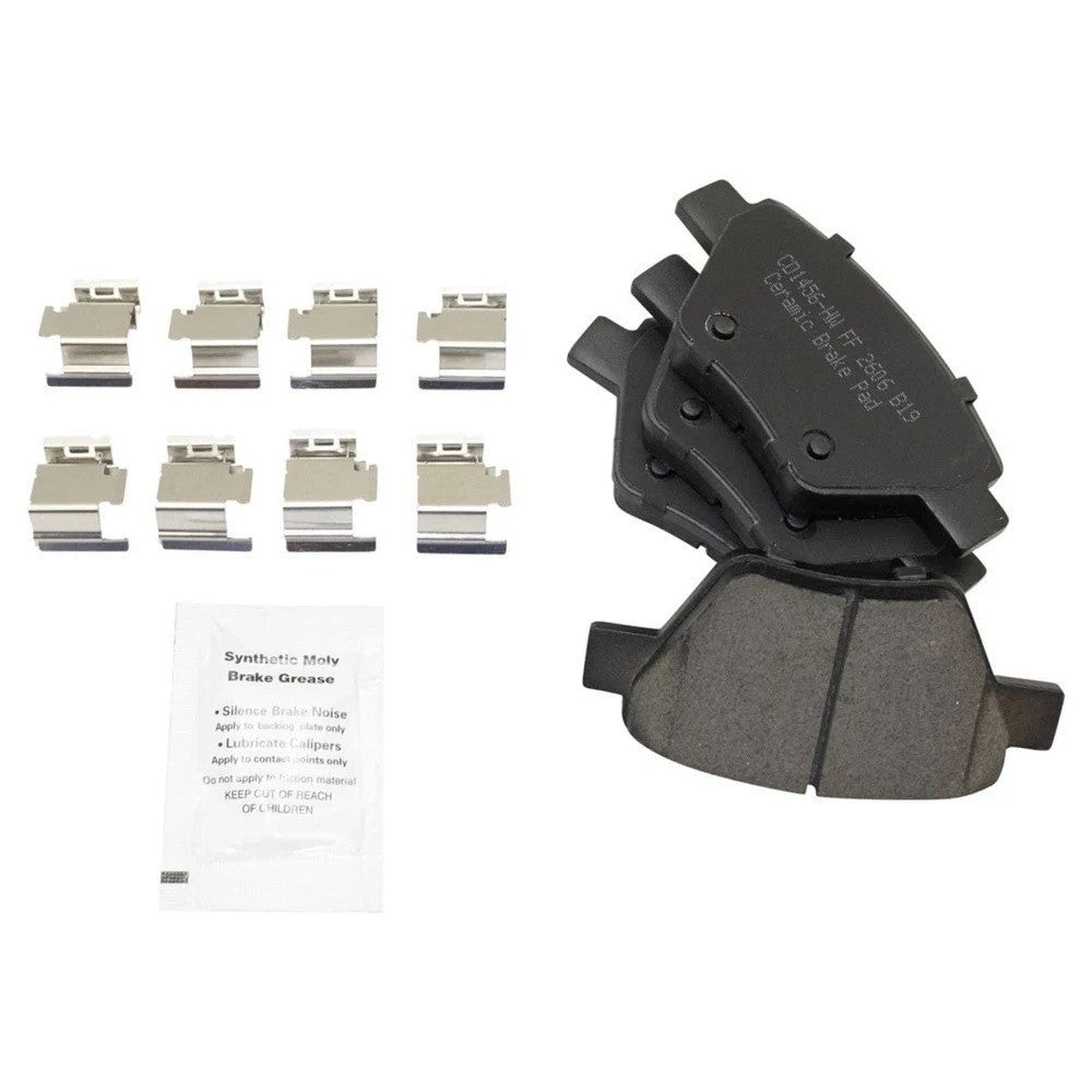 Front & Rear Ceramic Brake Pad & Performance Rotor Kit for VW Jetta Golf