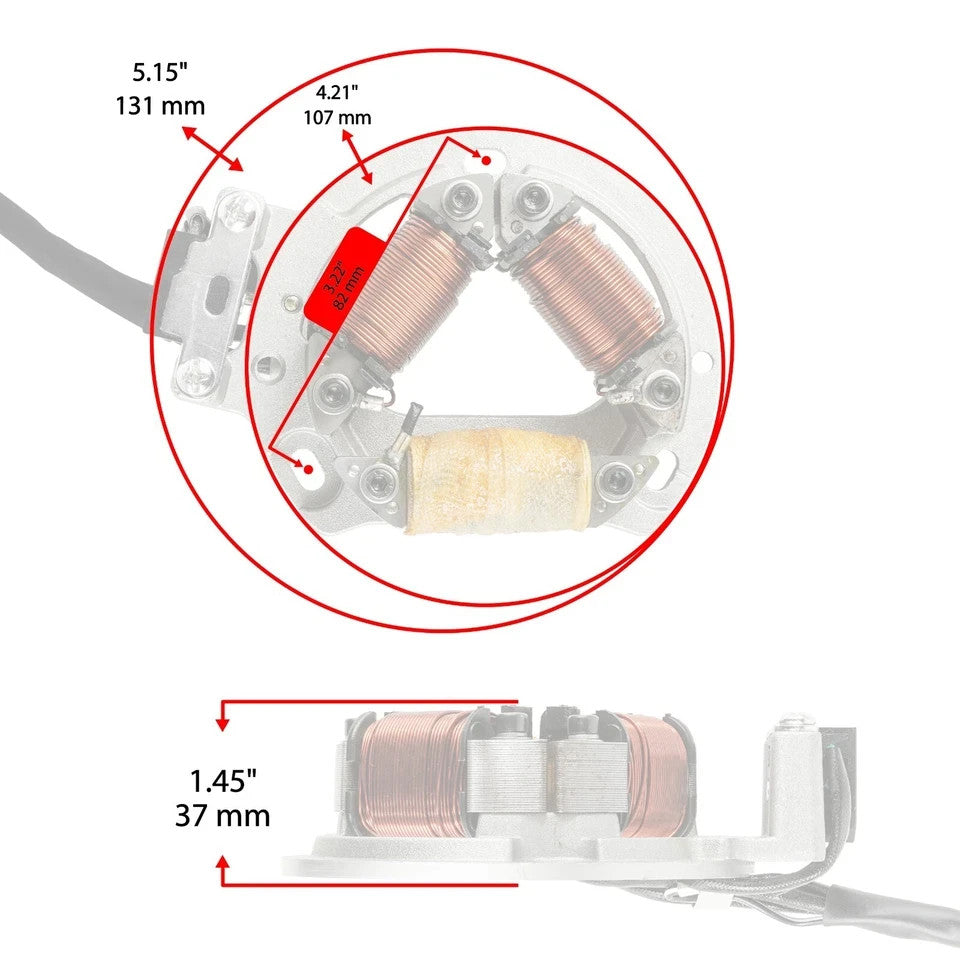 Stator for Suzuki LT500R Quad Racer 500R 1987 1988 1989 1990 Atv Magneto