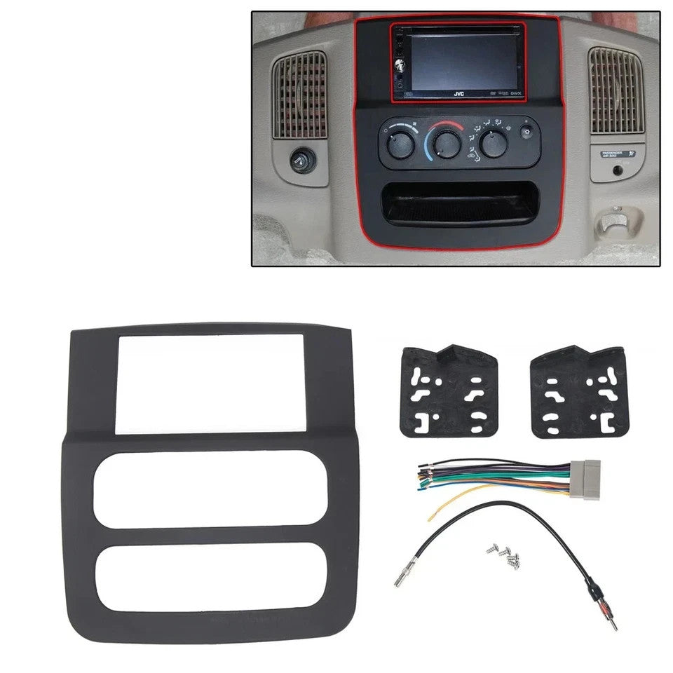 For 2002-2005 2003 Dodge Ram 1500 2500 3500 Radio Installation Bezel Dash Kit