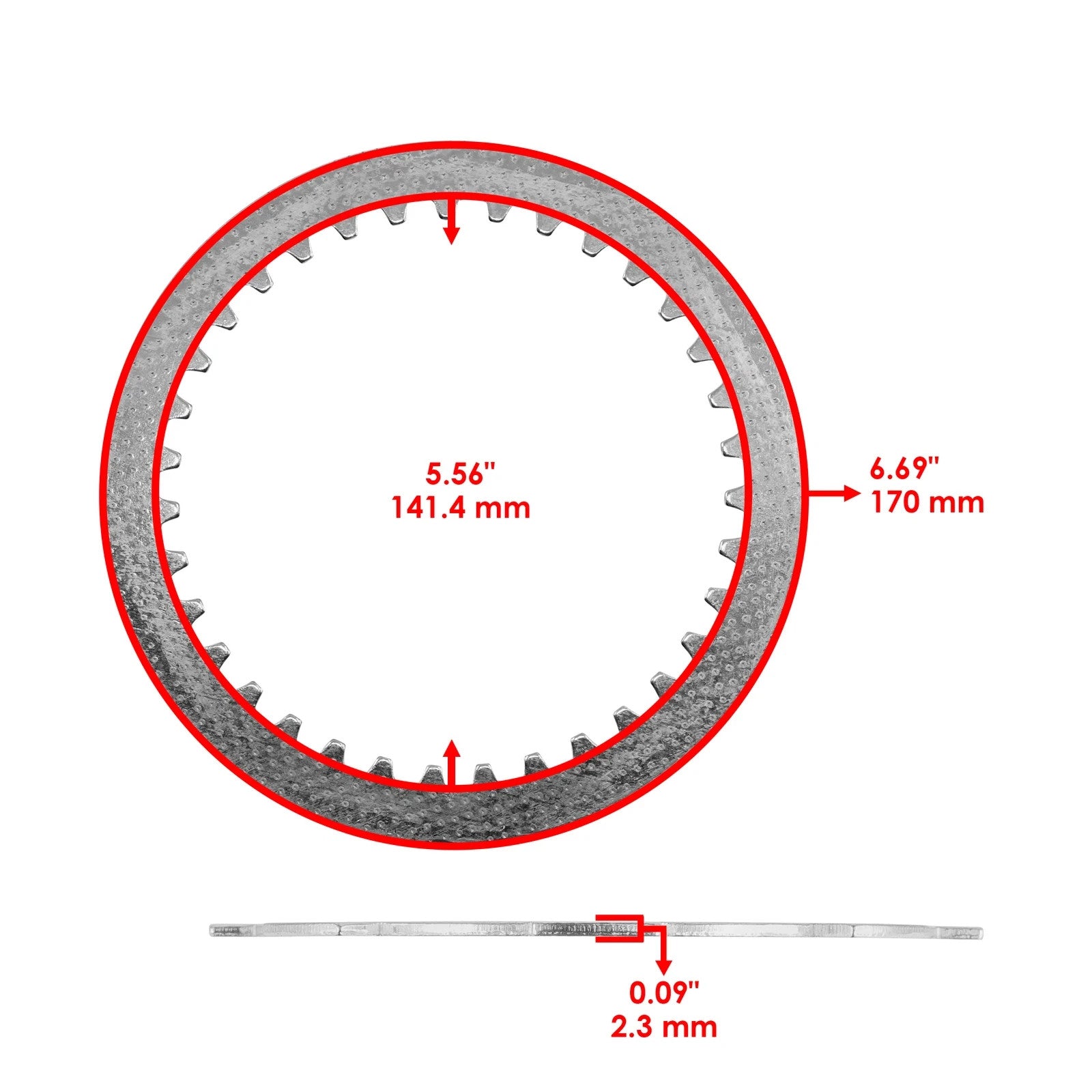Clutch Friction and Steel Plates Kit for Kawasaki Vulcan 1600 VN1600 2003 - 2008