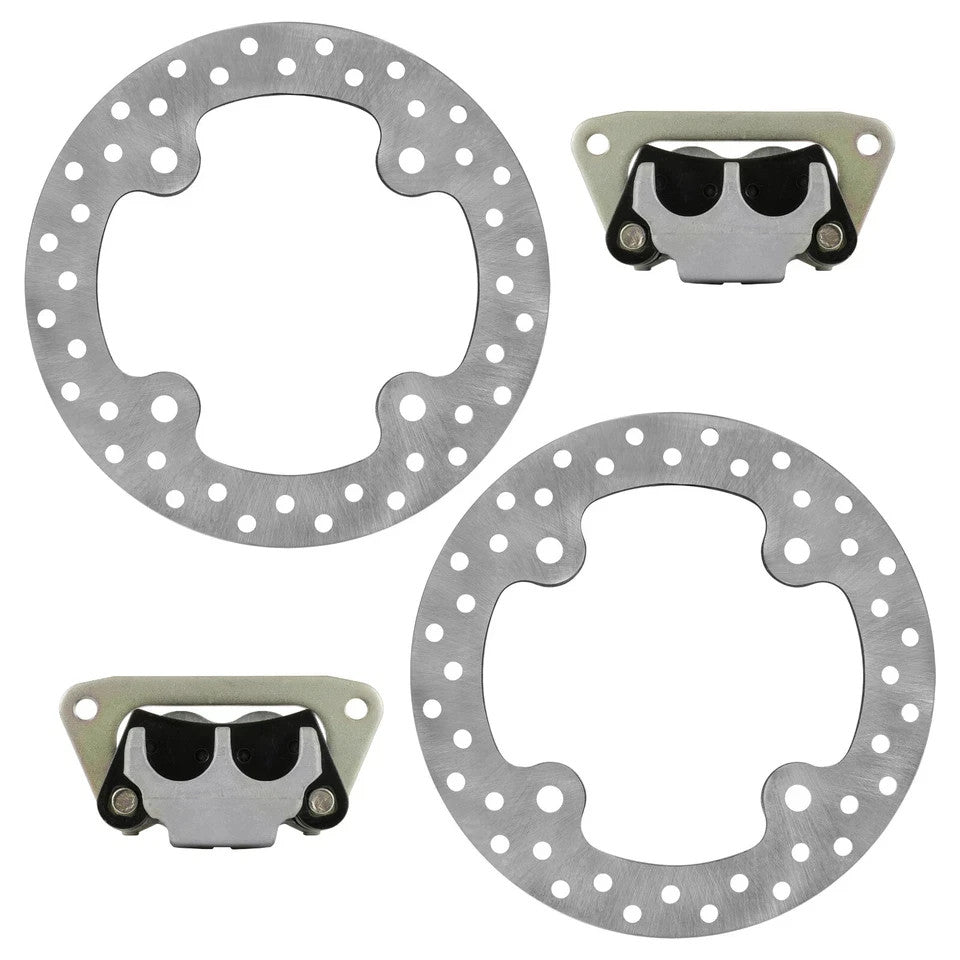 Front Left Right Brake Caliper w/ Disc for Polaris RZR S 800 / RZR 800 2010-2014
