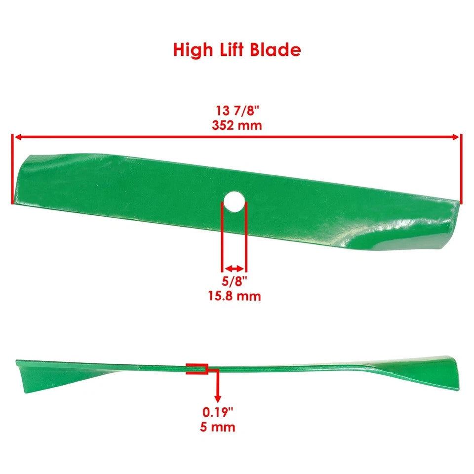 50" Deck High Lift Blade For Gravely ZT2250 ZT2350 ZT2450 915106 915116 915132