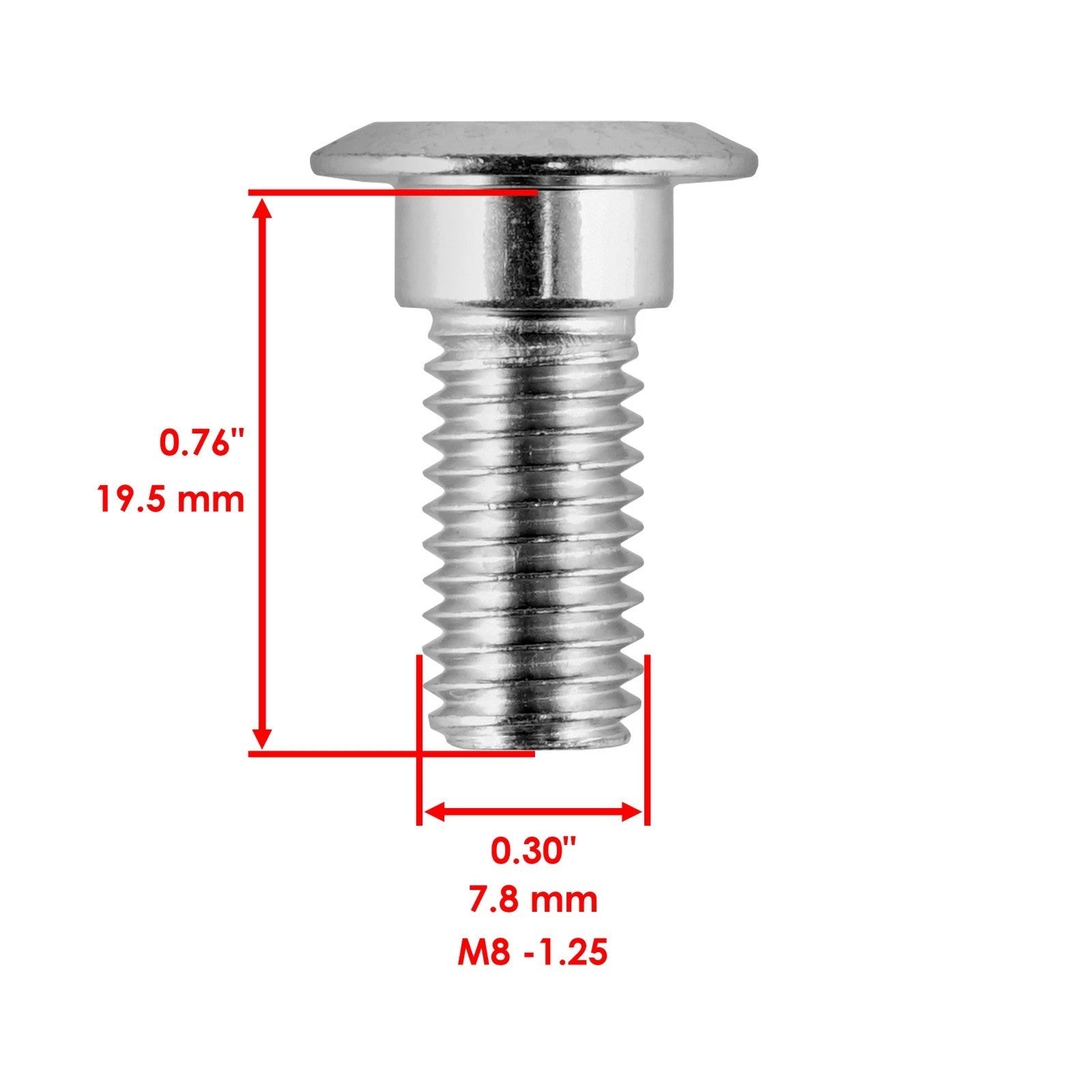 8 Front Wheel Disc Stud Screw Bolt for Yamaha Raptor 700 700R YFM700 R 2006-18