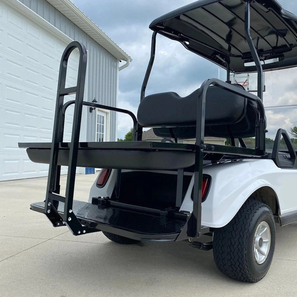 For 2000-2013 Club Car DS Rear Seat Kit Golf Cart Back Seat 400 lbs w/ Grab Bar