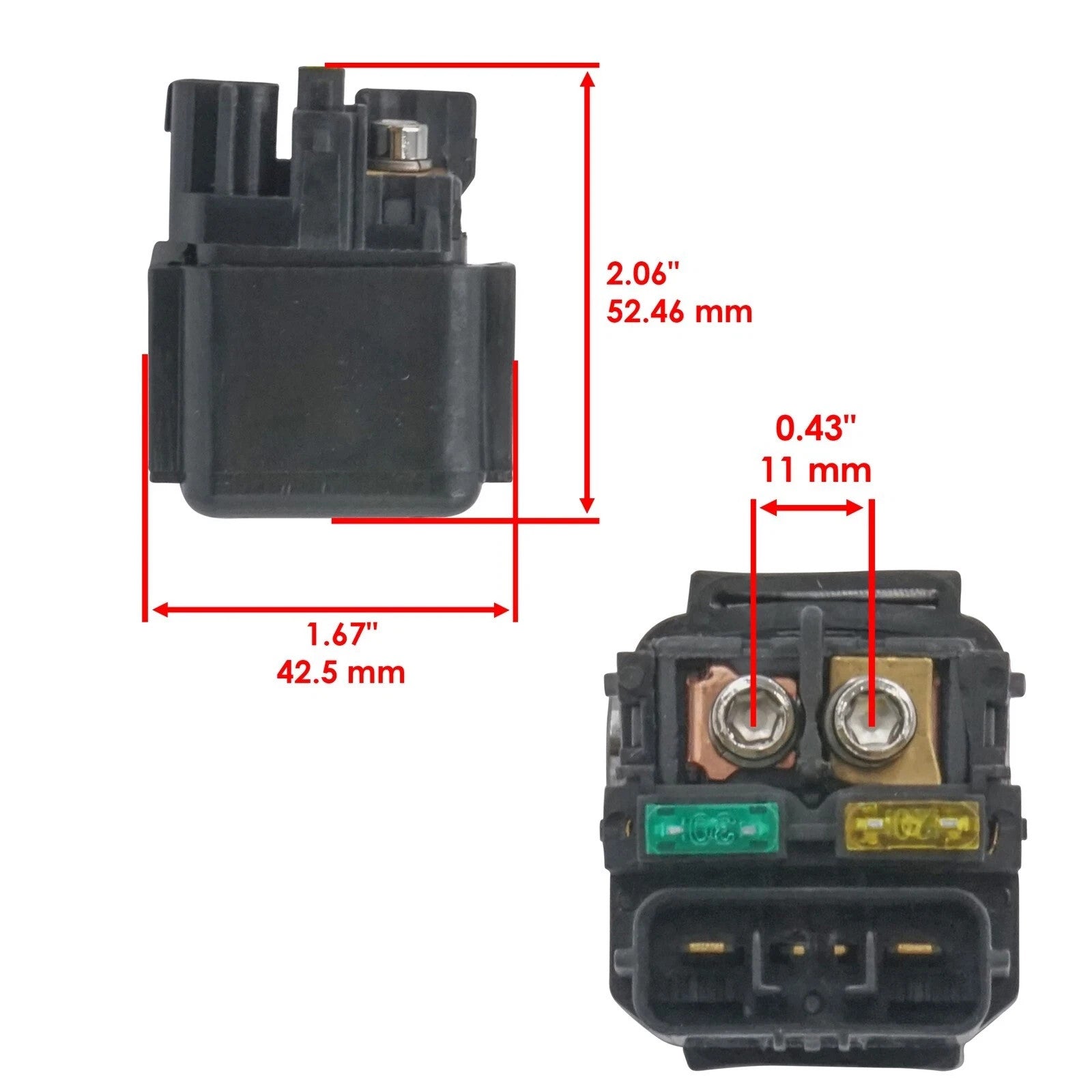 Caltric Starter Solenoid Relay Switch For Honda Rebel 1100 CMX1100 2021-2025