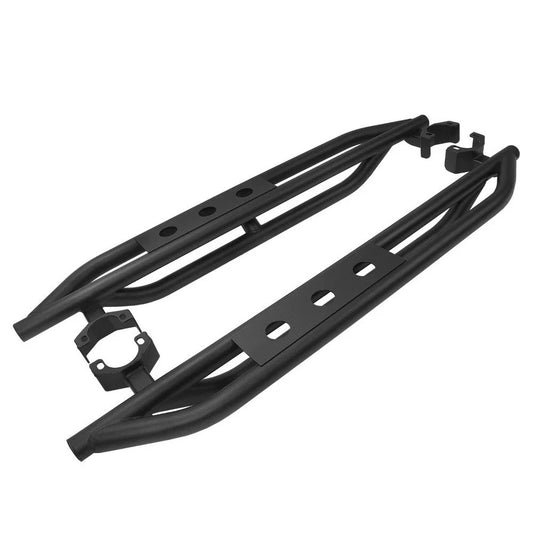 For 07-18 Jeep Wrangler JK 2-Door Black Side Armor Step Running Board Nerf Bars
