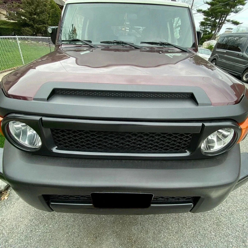 HECASA For Toyota FJ Cruiser 07-14 Black Painted Hood Scoop Bulge Molding Trim