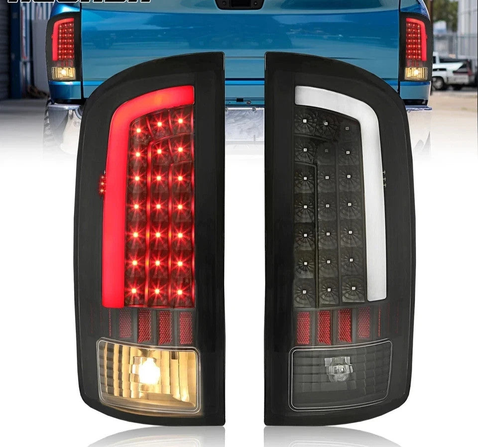 LED Tail Lights Lamps Clear Lens For 2002-2006 Dodge Ram 1500 03-06 2500 3500
