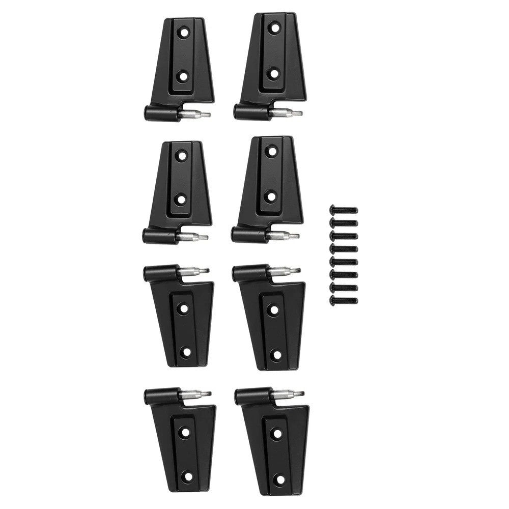 8PCS External Body Door Hinges Kit For Jeep Wrangler JK 2007-2018 Replacement