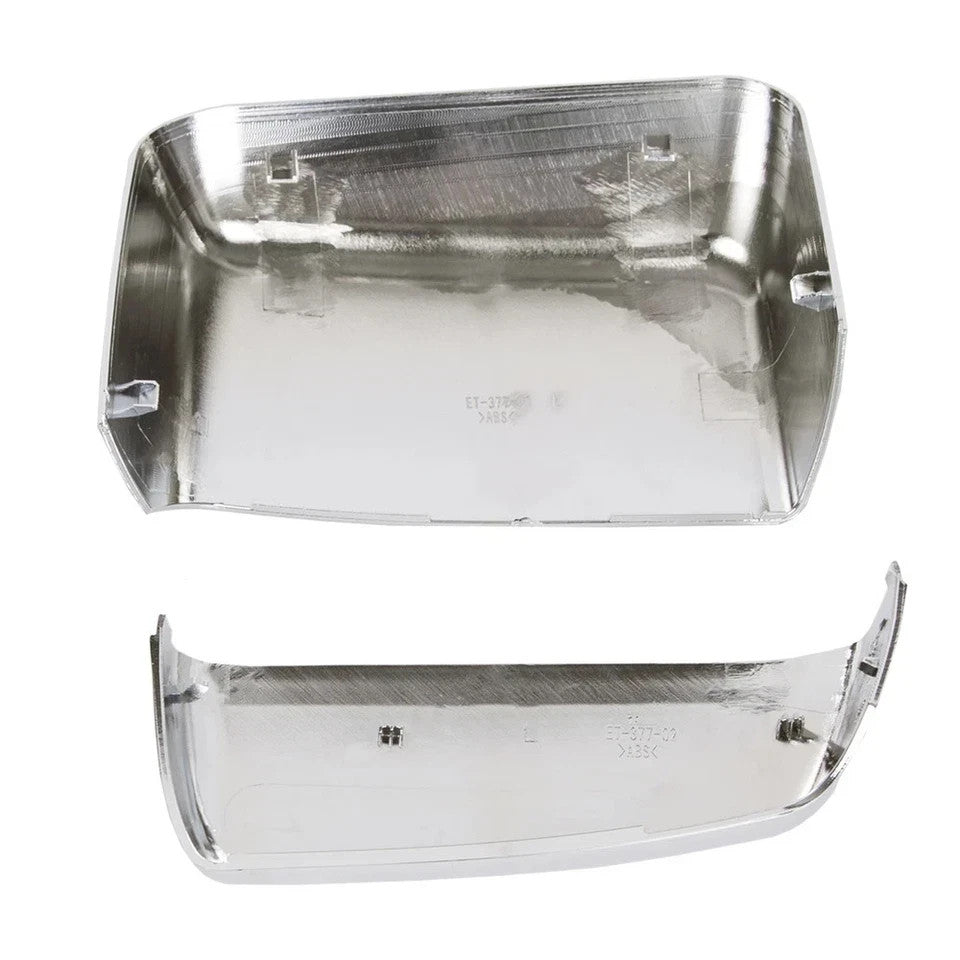 For 2014-2019 Chevy Silverado GMC Sierra Tow Mirror Cap Cover Chrome Left Right
