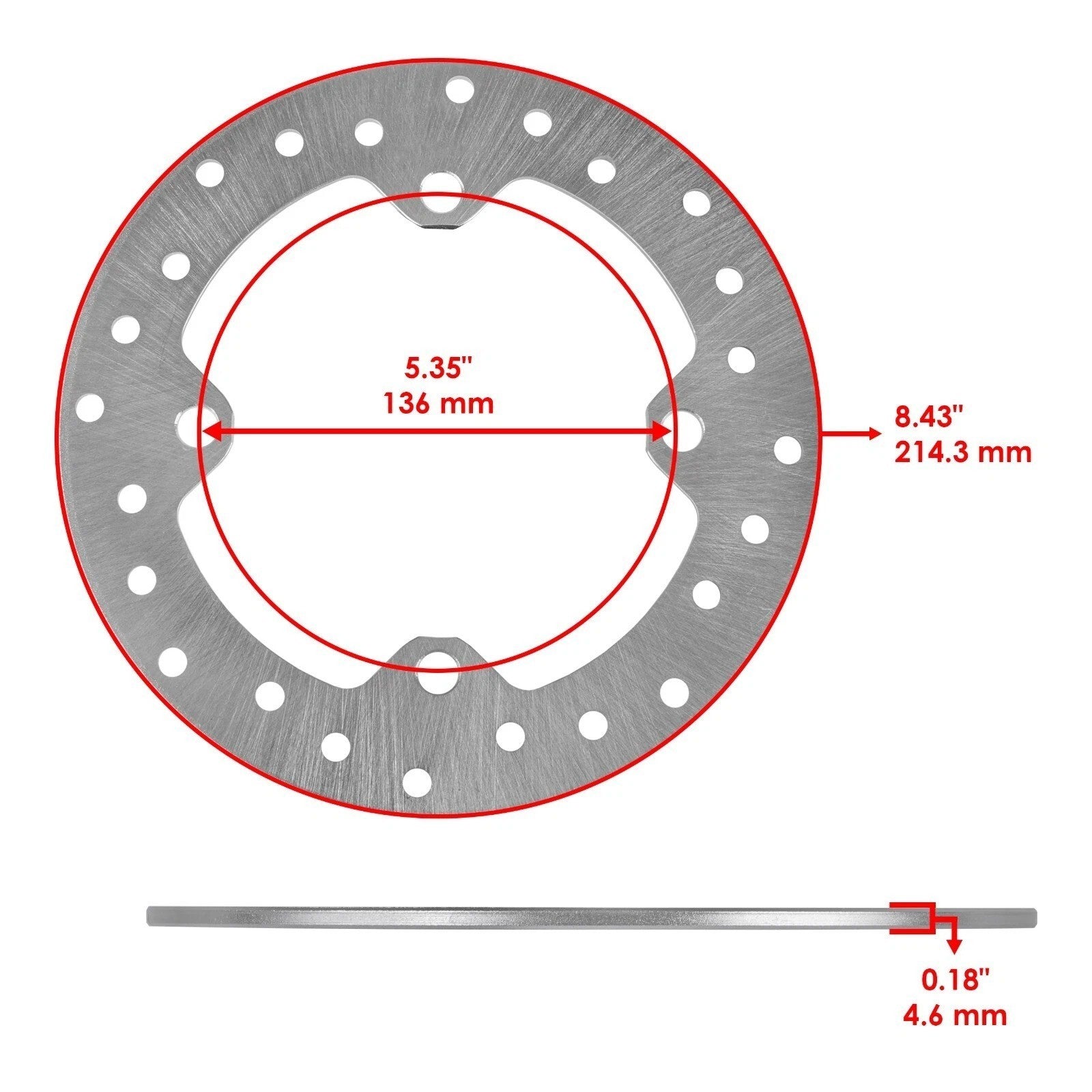 Front or Rear Brake Rotor Disc For Can-AM Commander 705600684