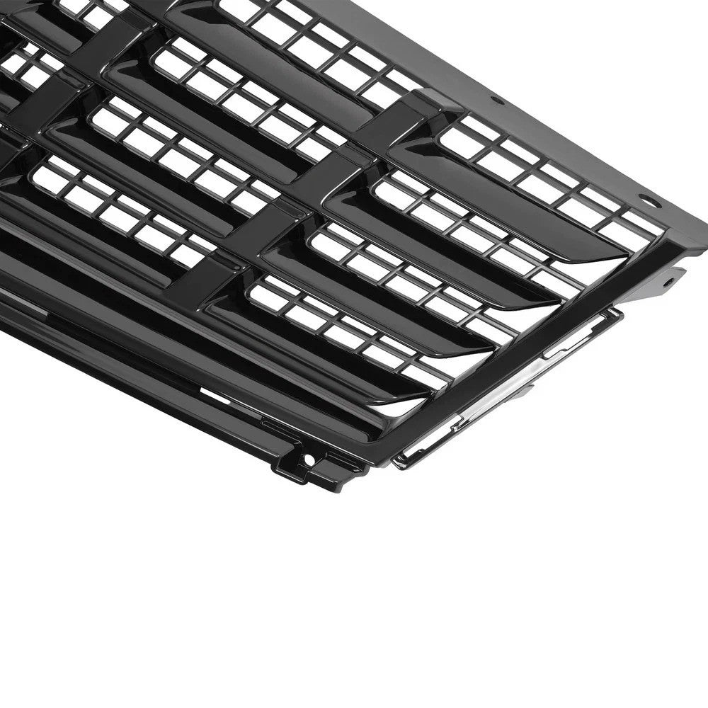 HECASA For 2013-2016 Cadillac SRX 3PCS Black Front Bumper Upper Lower Grille