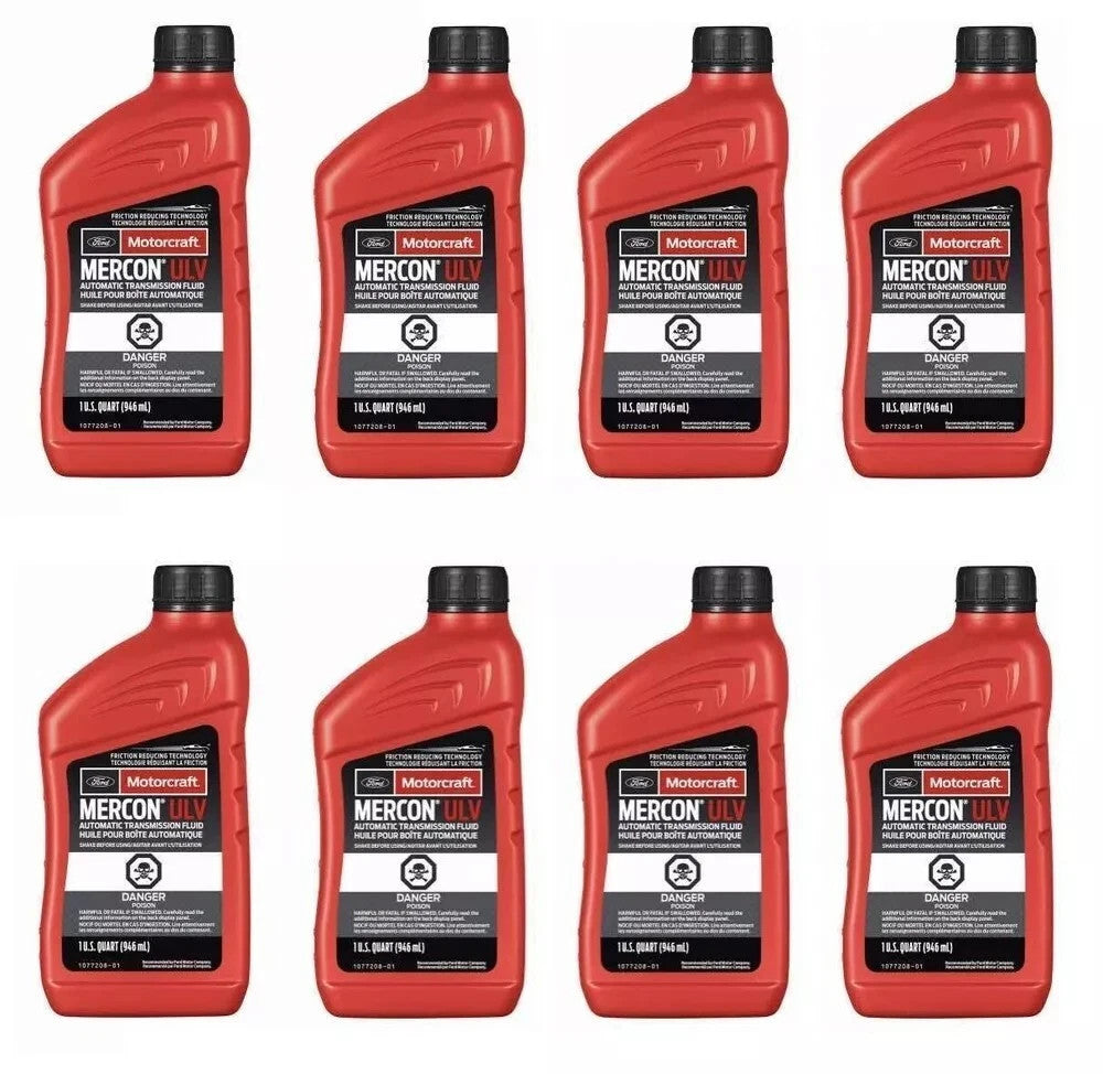 8 Quarts Auto. Trans. Fluid Genuine FORD Motorcraft XT12QULV MERCON ULV