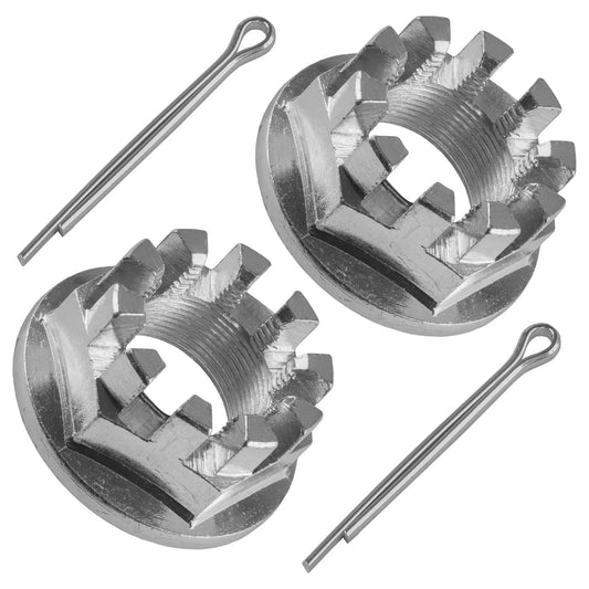 Set of 2 Rear Axle Nuts W/Pin For Honda TRX350 Rancher 350 2X4 4X4 2000-2006