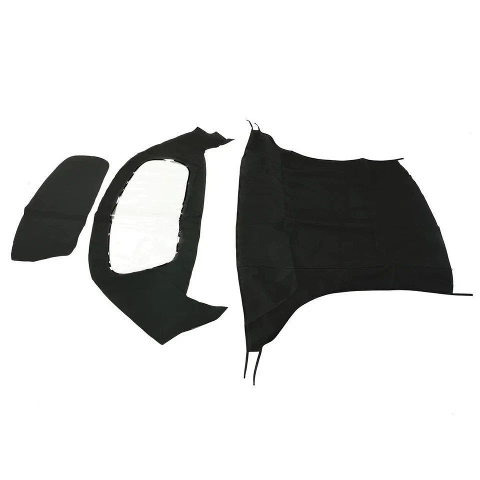 For Toyota Celica 1991-1993 92 Convertible Soft Top w/ Plastic Window Black Roof