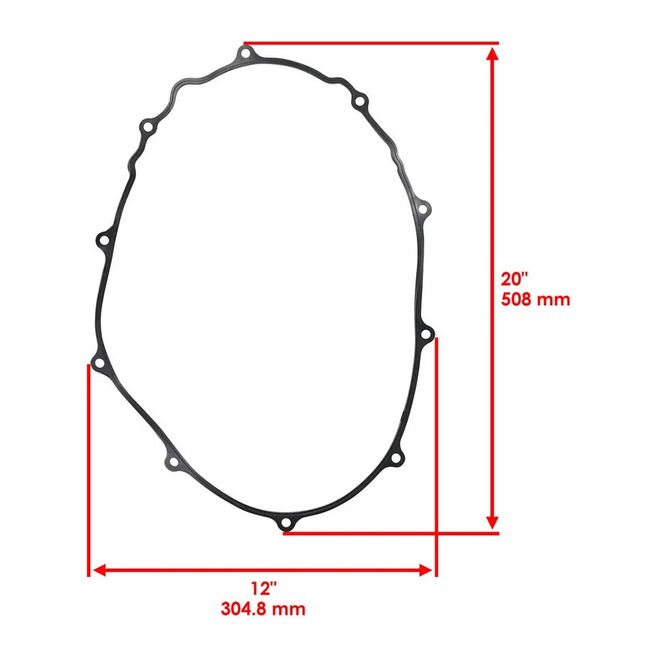 for Suzuki LT-A750X King Quad 750 4X4 AXi 08-23 V-BELT Outer Clutch Cover Gasket