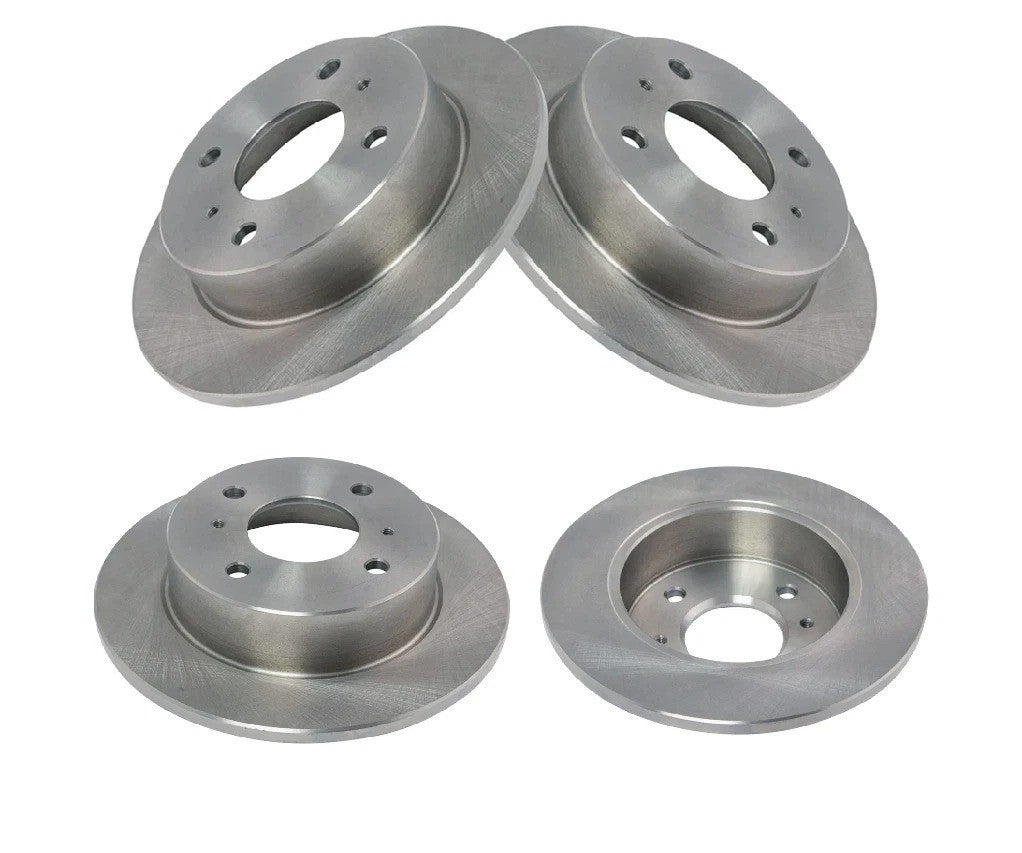 Rear Brake Rotors Set Solid For 1989-1998 Nissan 240SX