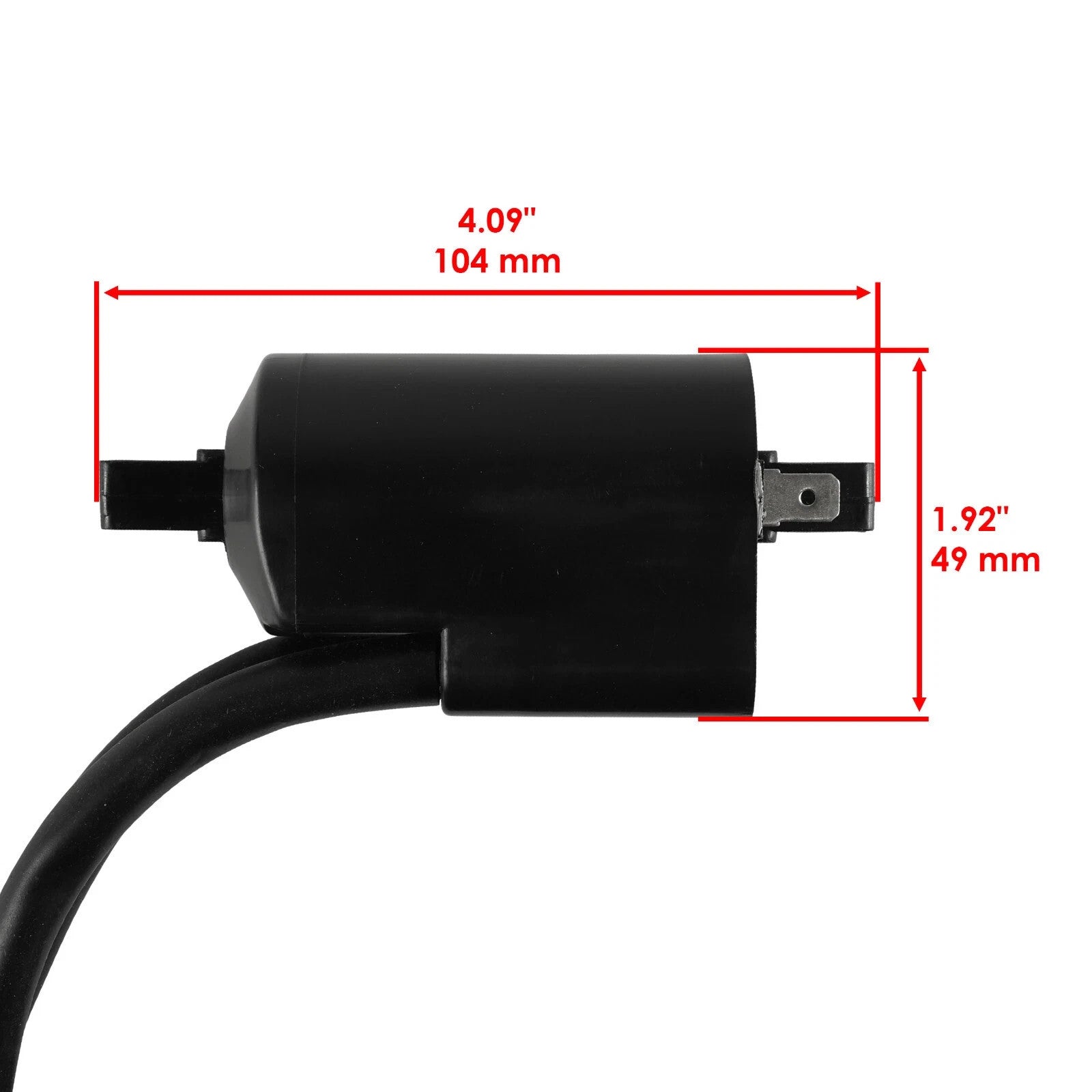 2x Ignition Coil With Spark Plug Caps For Yamaha Radian 600 YX600 1986 1987 1988