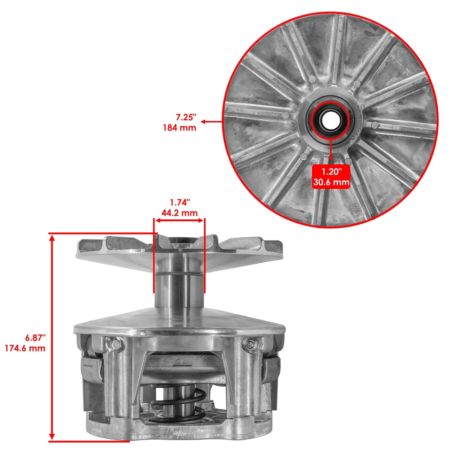 Primary Drive Clutch w/ Tool for Polaris General 1000 XP XP4 2020-2023 (Non-EBC)