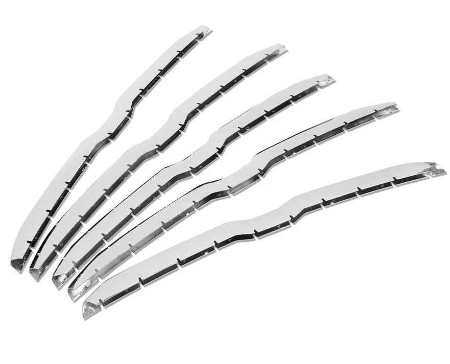 HECASA For 19-23 Dodge Ram 1500 Chrome Grille Cover Insert Grill Overlay Trim