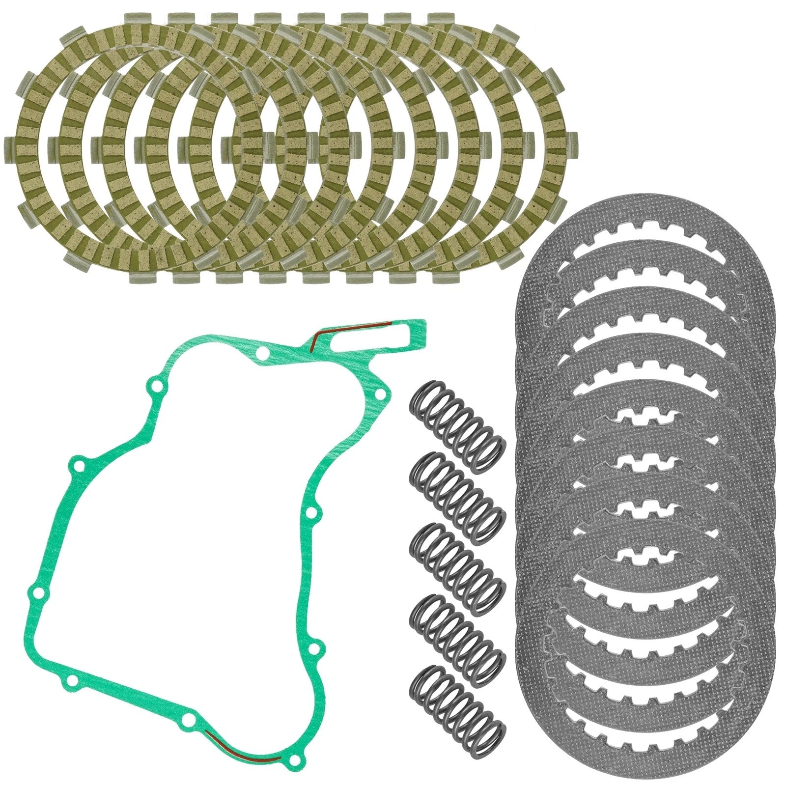 Clutch Friction Steel Plates Spring and Gasket for Honda CR125R 2000 2001 - 2004