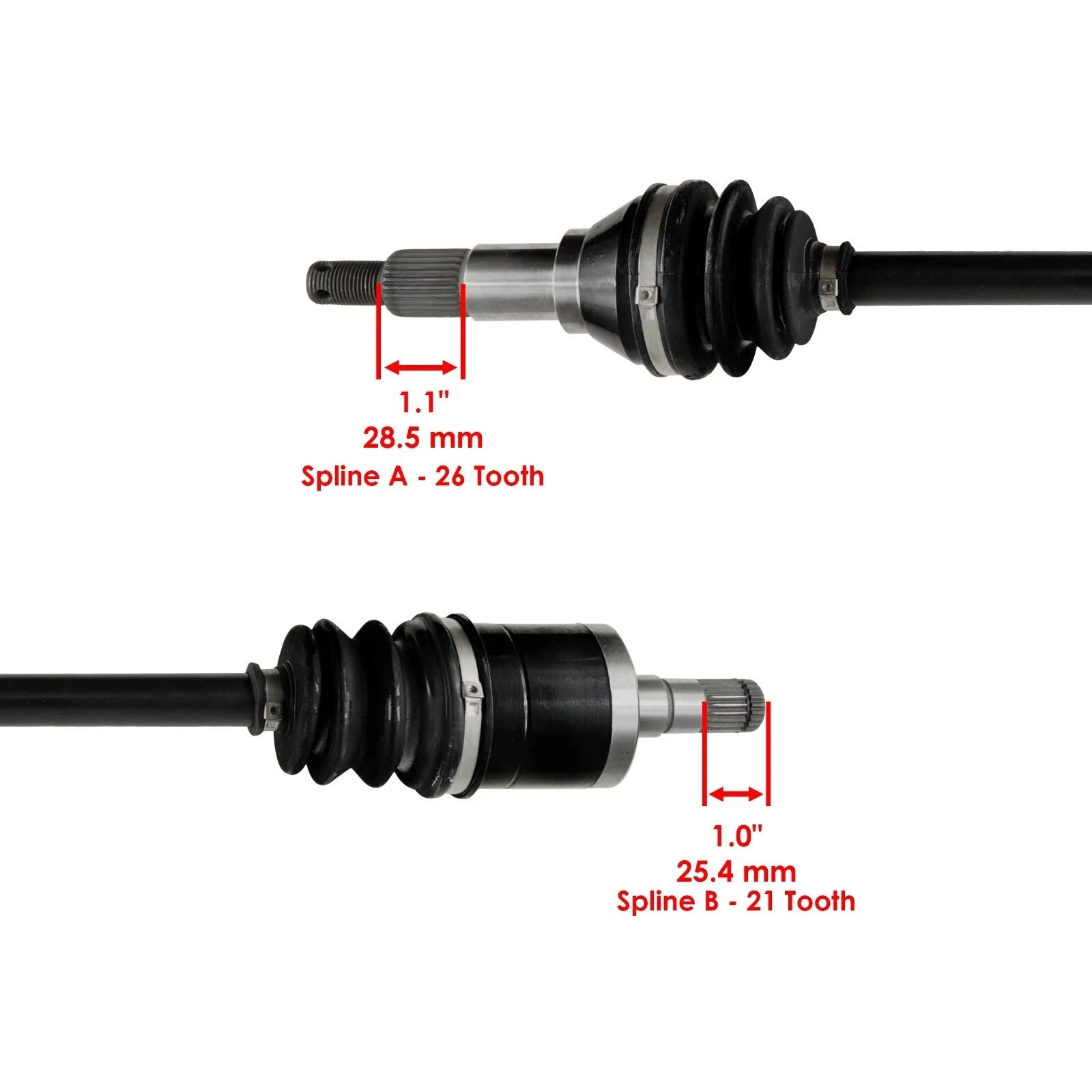 Front Left Complete CV Joint Axle for Can-Am Maverick 1000R 4X4 EFI 2014-2018