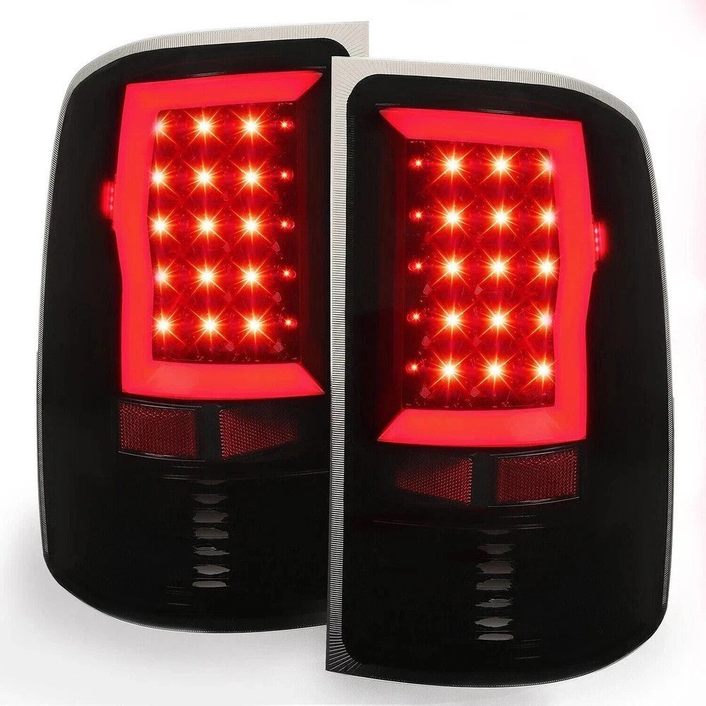 Black Smoked For 2007-2013 2014 GMC Sierra 1500 2500HD 3500HD LED Tail Lights