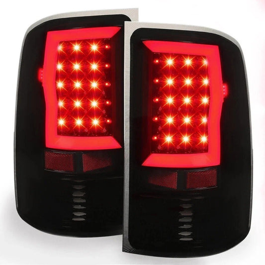 Black Smoked For 2007-2013 2014 GMC Sierra 1500 2500HD 3500HD LED Tail Lights