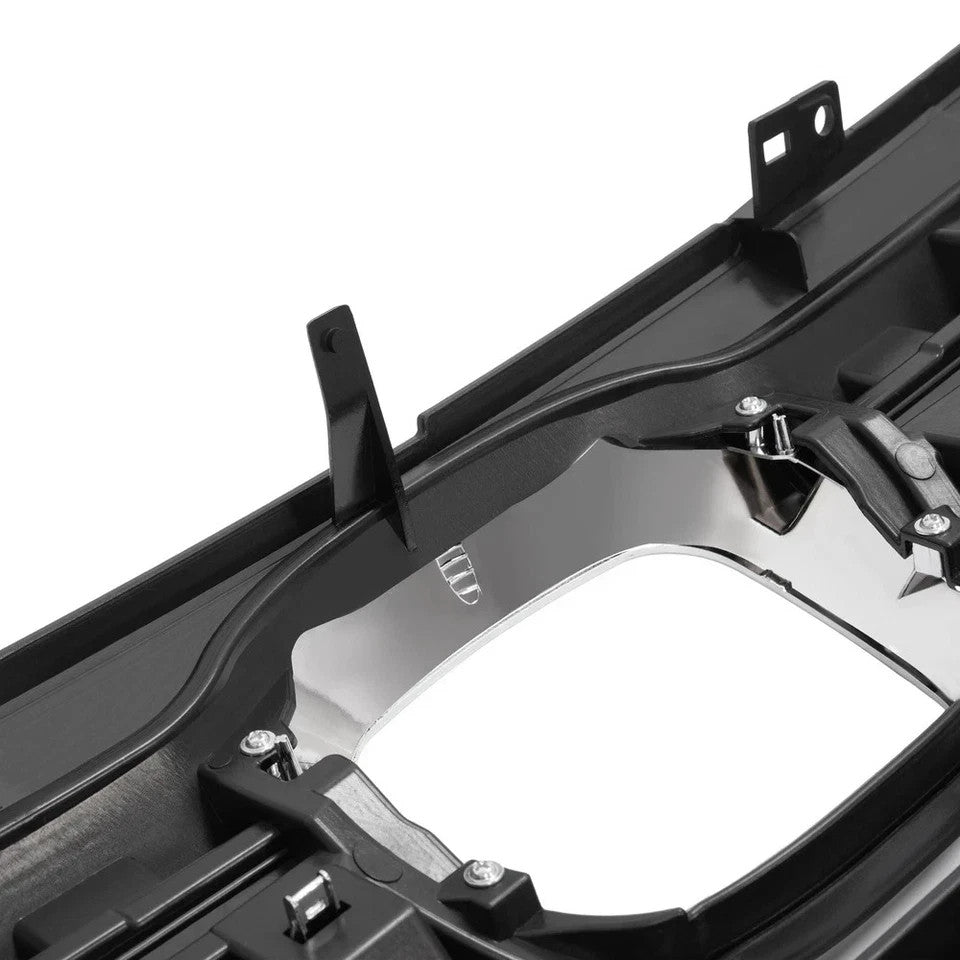 For Honda Odyssey 2018-2021 Front Upper Grille+Chrome Headlight Eyelid Molding